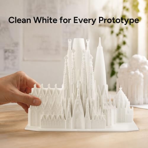 Image of Polymaker Panchroma Matte PLA 3D Printer Filament Bundle 4kg, Cotton White | 1.75mm High Speed 3D Printing Filament Fits for Most FDM Printers, ±0.02mm Accuracy, Neaty Wound & Matte Finish, 4kg Pack