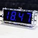 KKmoon DIY Digital LED Clock Kit Compact 4-digit Light Control Temperature Date Time Display with Transparent Case (Blue)