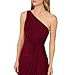 Adrianna Papell Women's One Shoulder Jersey Dress | Formal Long Evening Gown with Asymmetrical Neckline & Cascading Sash