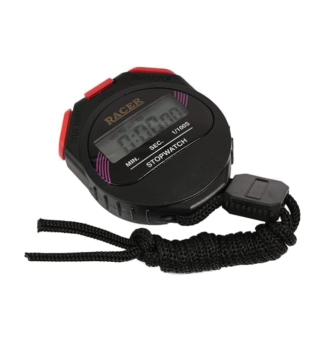 Professional Sports Stopwatch with Alarm Handheld LCD Digital Timer Clock for Training Fitness Athletics Coaching Events with Plastic Storage Box Durable Accurate Easy Operation 2