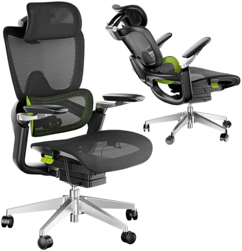 Ergonomic Office Chair, Mesh Home Office Desk Chair with Adaptive...
