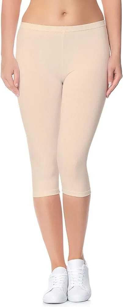 made4good Women’s 3/4 Calf-Length Leggings – Stretchable Cotton Blend, Comfortable Everyday Wear-picture-37