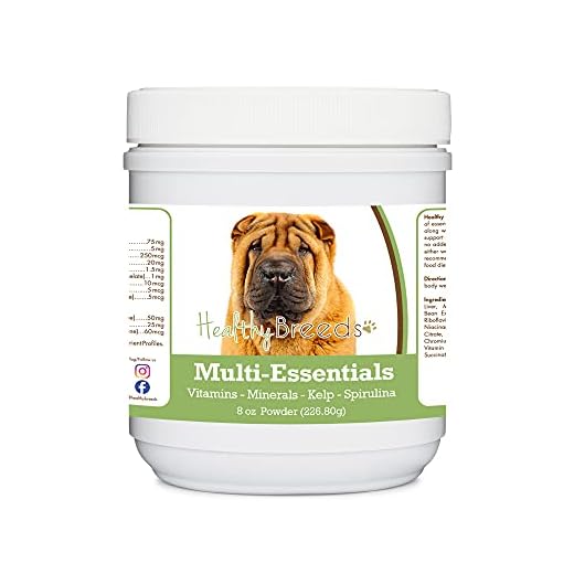 Healthy Breeds Chinese Shar Pei Multi-Essentials Powder for Dogs - an Ideal Supplement of Vitamins, Minerals & Antioxidants for Your Dog - 8 oz