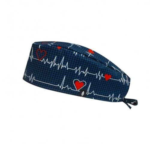 ROBIN HAT operatoria ELECTROCARDIOGRAMA Surgical Theatre Cap Short Hair Blue