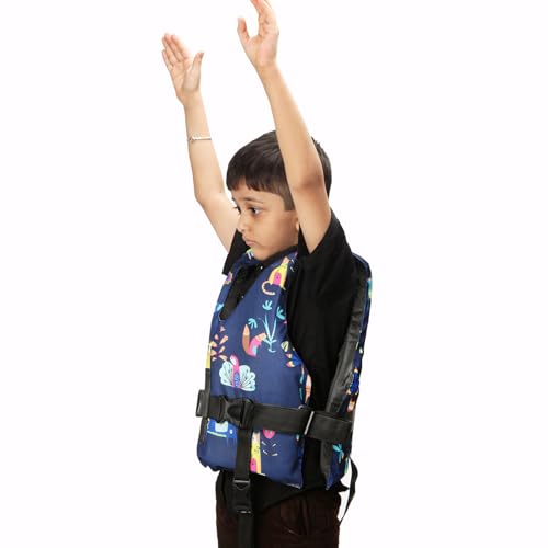 Image of Multi-Color Kids Swimming Jacket, Adjustable Fit (Rock-L-8-12)