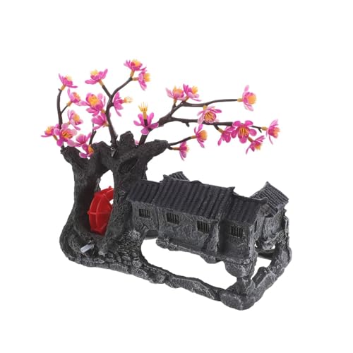 Décor d'aquarium cabane en résine pour créer un paysage miniature féerique chez soi