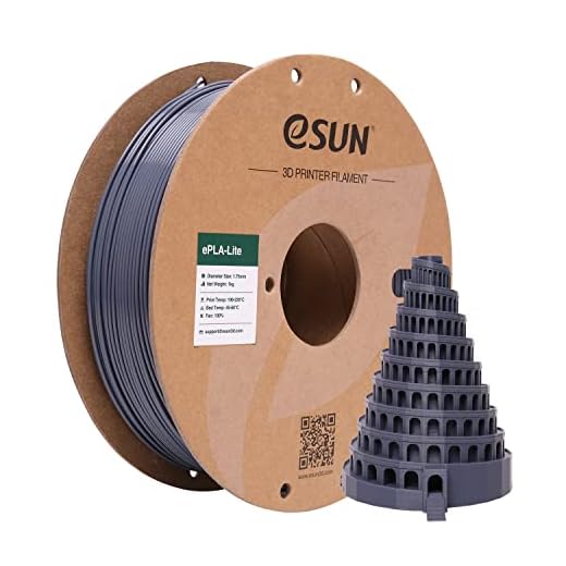 eSUN PLA Filament 1.75mm, High Toughness 3D Printer Filament Upgraded PLA Filament, Dimensional Accuracy +/- 0.03mm, 1KG Cardboard Spool (2.2 LBS) 3D Printing Filament for 3D Printers, Grey