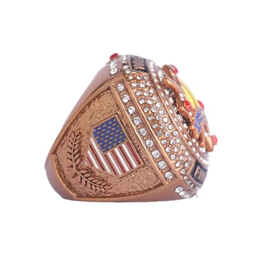 Image of 2 pcs Pack or 12 pcs Pack Softball Championship Trophy Ring Award Gift for Tournament Champion Team palyers Awards Trophy on Side Size 9.5