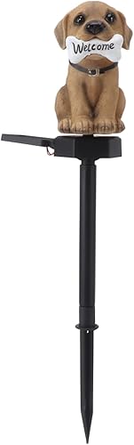 Miniatura 5 de Luz solar de dibujos animados señal de bienvenida perro césped luces patio jardín al aire libre luces decorativas paisaje