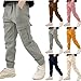 Boys Cargo Joggers Stretch Casual Outdoor Elastic Waist Track Pants with Pockets for Kids 3-14 Years