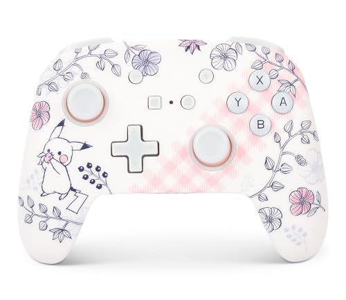 Image of PowerA Enhanced Wireless Controller for Nintendo Switch - Pikachu Garden, Nintendo Switch - OLED Model, Nintendo Switch Lite, Gamepad, game controller, Bluetooth controller
