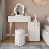 meuble vasque miroir castorama Lumières LED tricolores avec luminosité réglable : cet élégant ensemble de miroirs de commode dispose d'une barre lumineuse LED intégrée, qui est plus sûre que la conception d'une ampoule ordinaire. Vous avez le choix entre trois modes d'éclairage : lumière blanche froide, lumière blanche chaude et lumière jaune chaude for répondre à vos besoins de maquillage dans différents scénarios.