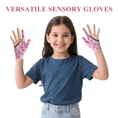 Image of 4pcs Thumb Sucking Guard Gloves Kids Anti Thumb Sucking Glove Chewy Compression Thumb Sucking Stop Nail Biting Finger Biting Glove for Kids Thumb Guard for Ages 5-12