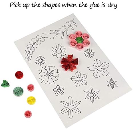 Paper Quilling Kits 45 Colors 900 Strips Quilling Art Paper DIY Craft with Tools for and DIY Home Decoration
