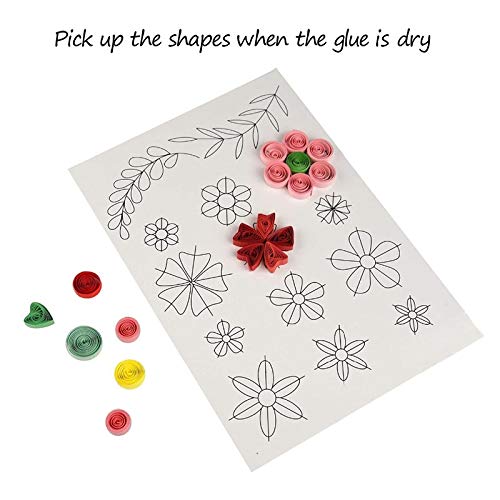 Bloepum Paper Quilling Kits 45 Colors 900 Strips Quilling Art Paper DIY Craft with Tools for Gift and DIY Home Decoration