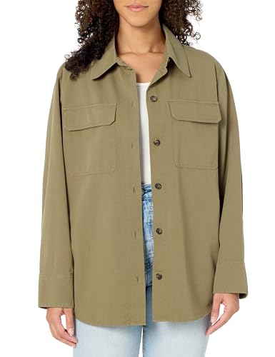 Vince Women's Washed Cotton Shirt Jacket