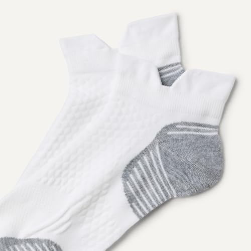 Amazon Essentials Men's Athletic Performance Low Cut Running Socks, 3 Pairs, White - image 2