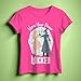 Wicked Girl's Graphic Print T-Shirt 2-Pack - Short Sleeve Tees Bundle for Kids (Light Pink & Dark Pink, Size 14/16)