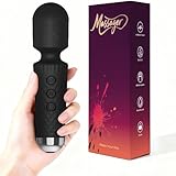 Upgraded Handheld Rose Black Mini Massager Tool Device, Premium Silicone Relaxation Massager Rechargeable to Relieve Whole Body Muscle Tension, 20 Modes 8 Speeds