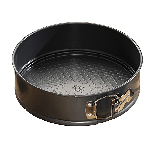 Hairy Bikers Moule à gâteau rond en acier carbone BKW1536 de 23,3 x 7 cm - Anti-adhésif - Passe au congélateur et au lave-vaisselle - Bleu Cover