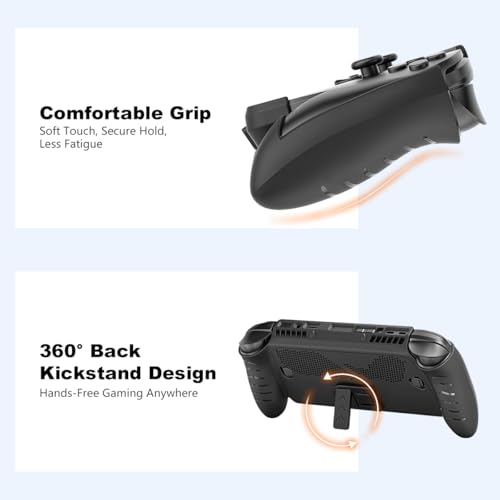 Image of ZORBESCompatible with ASUS ROG Xbox Ally /Ally X, Full Coverage Game Console Cover ABS Front Cover & TPU Console Cover Anti-Scratch Protective Skin Cover with Kickstand
