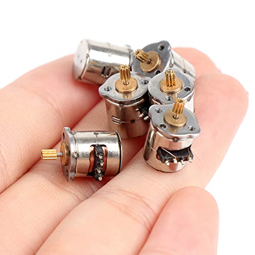 Nagoyuki 10 StüCke/Packungen Mini 2 Phasen 4 Draht Schrittmotor Miniatur Schrittmotor mit Getriebe Kleiner Kleiner Mini Motor Spielzeugmotor DIY