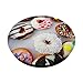 Cute colourful donuts dounat donout circle round food sugar PopSockets Swappable PopGrip