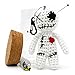 Dakita Voodoo - Bambola in vetro (10 cm, fatta a mano), con aghi come regalo divertente per colleghi e amici, gadget da ufficio, regalo di addio per cambiare lavoro (bianco, 10 cm)