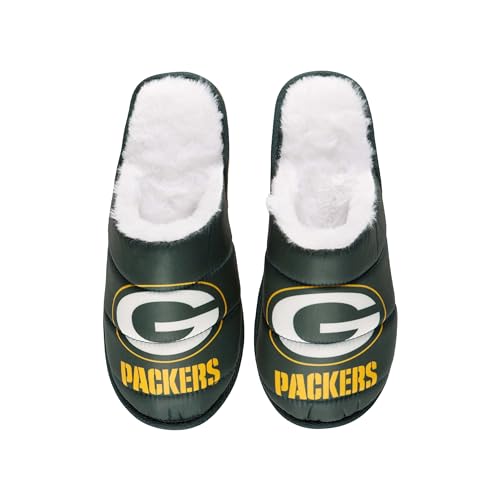 Foco SLPNFEXBLMULE Green Bay Packers Nfl Mens Big Logo Mule Slipper thumb #3