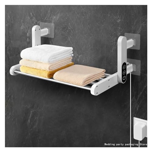 Radiateur sèche-serviettes électrique avec support de chauffage mural - 6