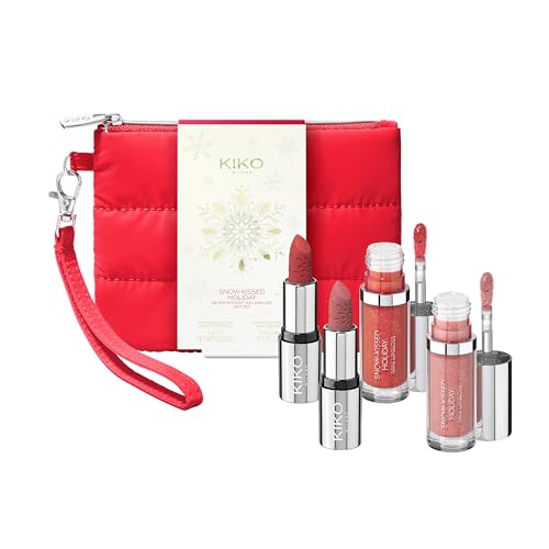 KIKO Milano|Snow-Kissed Holiday Never Without You Mini Lips Gift Set|Lip gift set: 2 matt-finish...