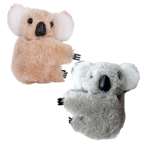 Pince à cheveux koala anti-glisse pour retenir les mèches rebelles avec douceur