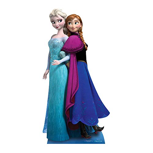 Star Cutout - Stsc730 - Figurine Géante Carton Anna Et Elsa - Reine des Neiges - 162 Cm