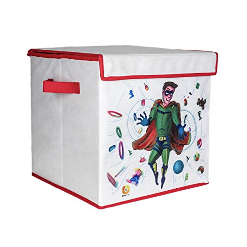 Portagiochi Bambini Con Coperchio Novità 2020 Contenitore Per Giocattoli o Vestitini Per Tenere In Ordine la Cameretta del Bimbo Cesto Pieghevole Impilabile Misura 33x33x33 Idoneo Per Mobili Cubici