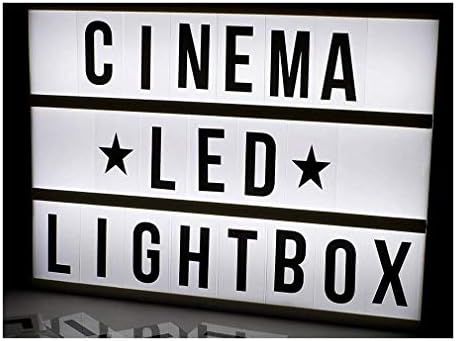 Store2508 A4 Cinema Light Box with Letters and Symbols