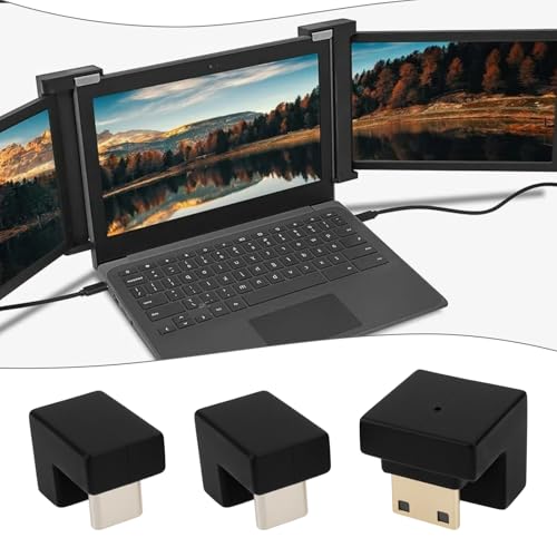 Adaptador Mini HDMI a HDMI 180 grados con conector USB-C para monitor portátil de diseño inverso 3