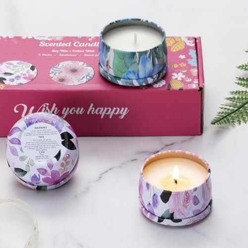 Hausware-3-Pack-Scented-Candles-25-oz-Aromatherapy-Candles-with-Floral-ScentsSoy-Candles-Set-with-72H-Burning-TimeIdeal-Gift-for-WomenMagnoliaJasmineRose