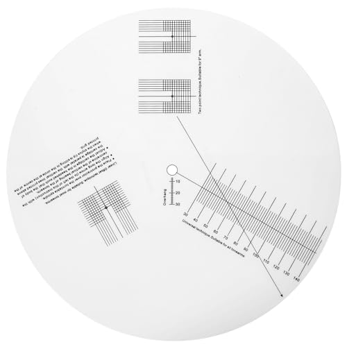 VINTORKY プロフェッショナルターンテーブル分度器アクリル調整定規スタイラススキッド テストビニールレコード測定