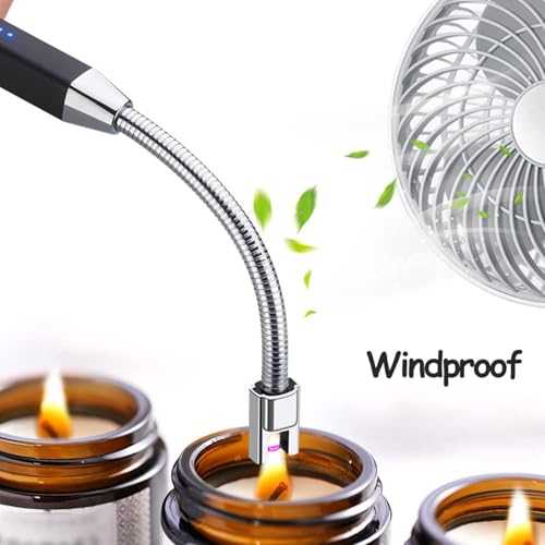 Image of Signamio Lighter for Gas Stove - Electric Lighter Rechargeable with USB, 360 Flexible Neck