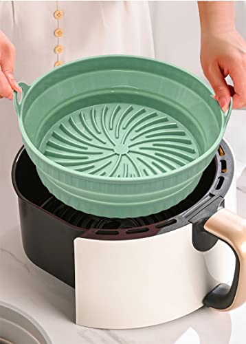 Forma de Silicone pra Fritadeira Air Fry Forte e Retrátil (Azul)