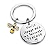HOLLP Teacher Appreciation Gift Teacher Keyring Gift You Will Always Bee My Favorite Teacher Keychain Bee Jewelry Teacher Keepsake End of Year Gift (Keychain)