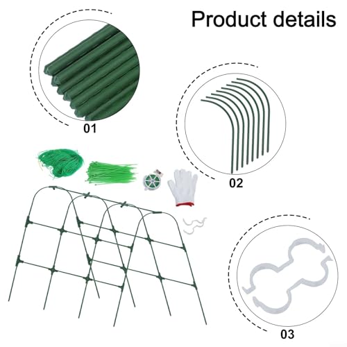 Arche en U pliable pour redresser les tomates et concombres - 5