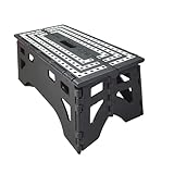 PROFI-PARTNER Klappbarer Tritthocker XL, bis 350 kg belastbar, extra große Rutschhemmende Standfläche, faltbar, tragbar, Tritthocker für Haushalt und Garten