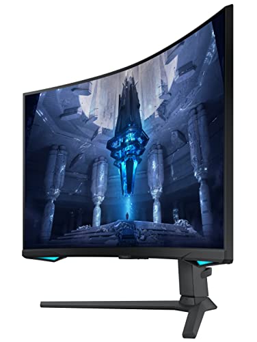 Image of Samsung 32-Inch (80cm) 4K UHD Odyssey Neo G7 Gaming, 165 Hz, 1ms Curved Monitor, 3840 x 2160 Pixels, Mini-LED, Height Adjustable Stand, Matte Display, HDR2000, (LS32BG750NWXXL, Black)