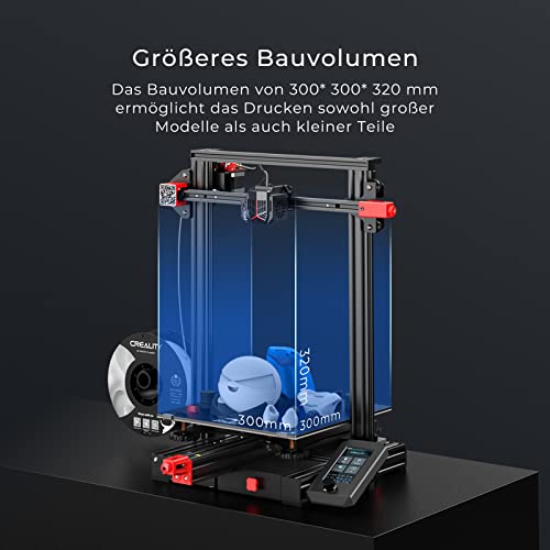Creality Ender 3 Max Neo 3D Drucker, Große Druckgröße 300 × 300 × 320 mm, 3D-Printer mit CR Touch Auto-Nivellierung, Doppelte Z-Achse, Vollmetall-Extruder, FDM 3D-Drucker für Einsteiger – Bild 4