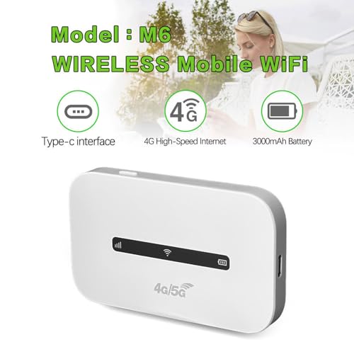 Mobile WiFi Router - High Speed Travel Hotspot Device for Internet Access | Portable Wireless Router with Card Slot & Stable Connection for Work Study Travel and Remote Communication - imagen 8