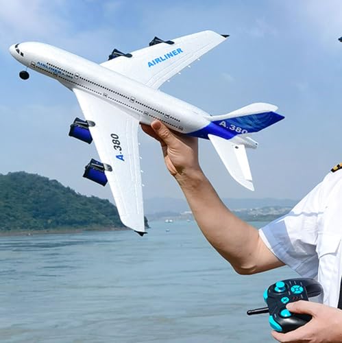 FANXMF RC Airbus 747 A380 2.4G Remote Control Electric Plane Four Motor RC Airplane Toy RC Airliner...