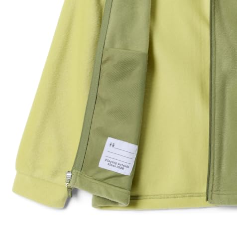 Image of Columbia Youth Boys Steens Mountain II Fleece Jacket, Cool Moss /Firefly, Small