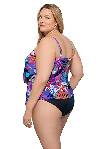 Aqua Green Women's Triple Tier Tankini3