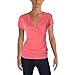 Anne Klein Women's Solid Pleat Neck Top